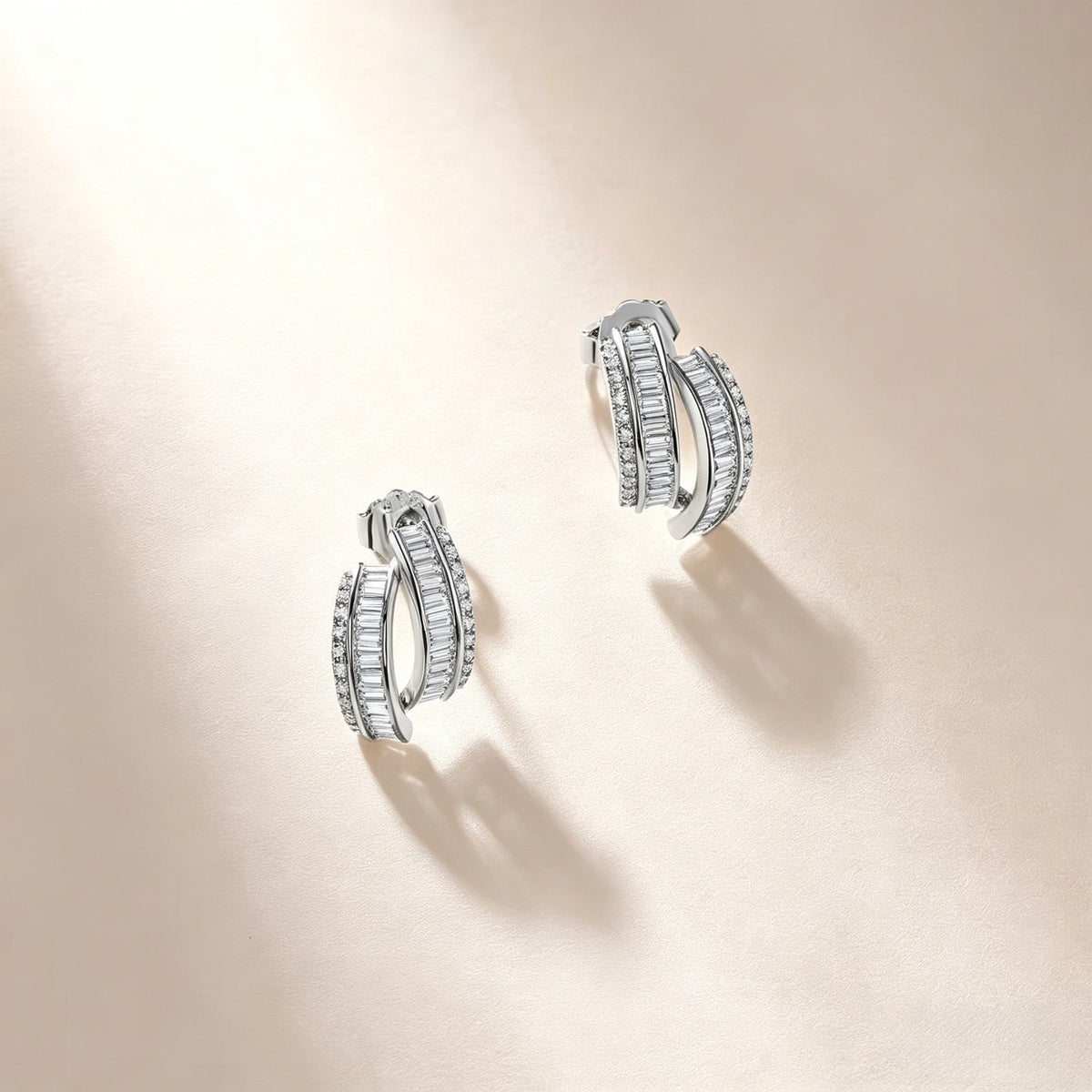 Dormeuses créoles moissanite