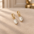 Boucles d'oreilles perle de culture
